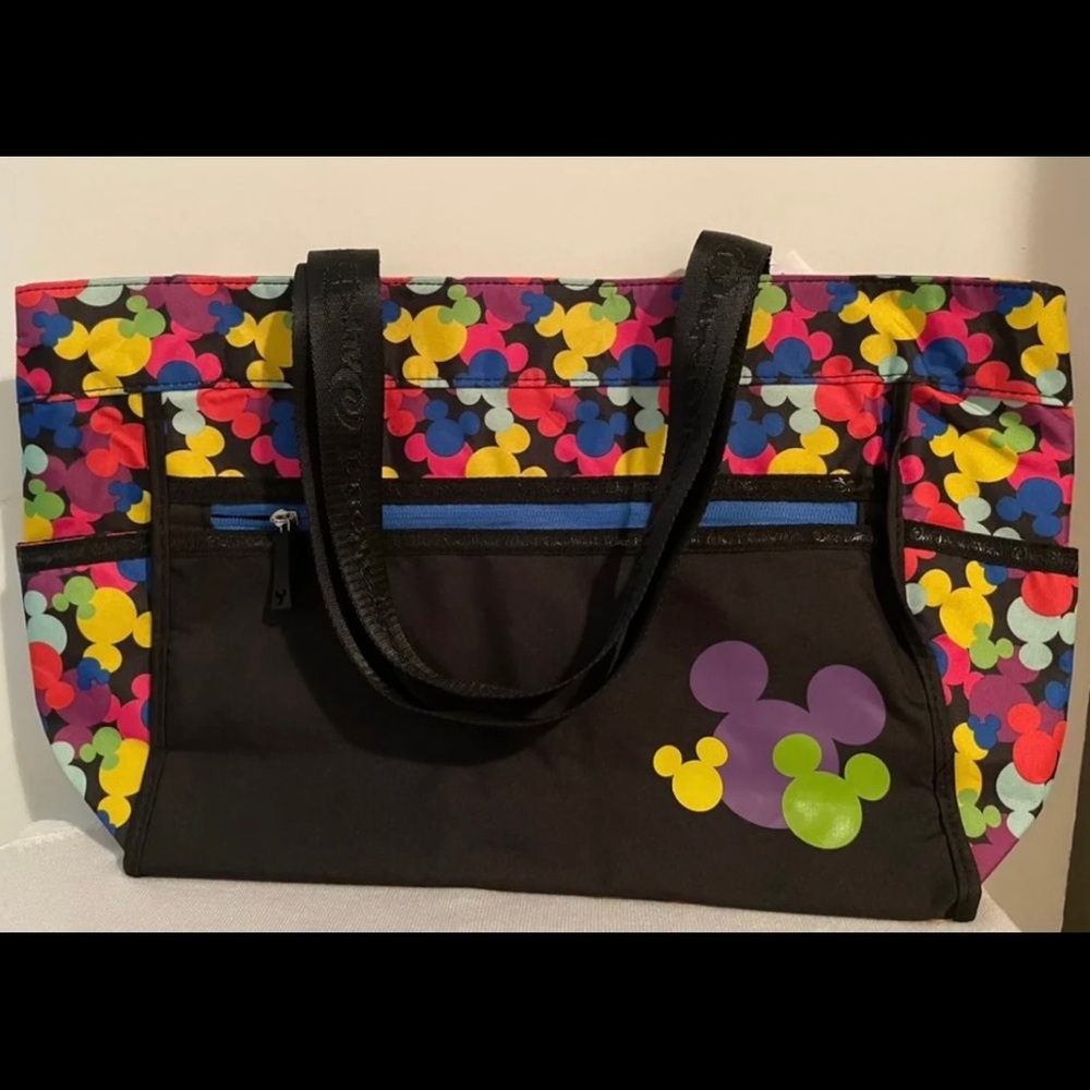 Disney parks Mickey Mouse Icons colorful tote bag